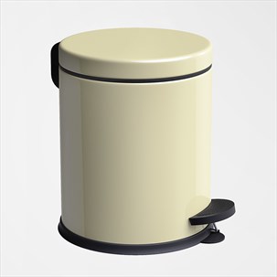 3 LT Pedal Dust Bin - Cream